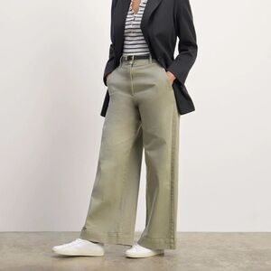 Everlane Olive Wide Leg Pants